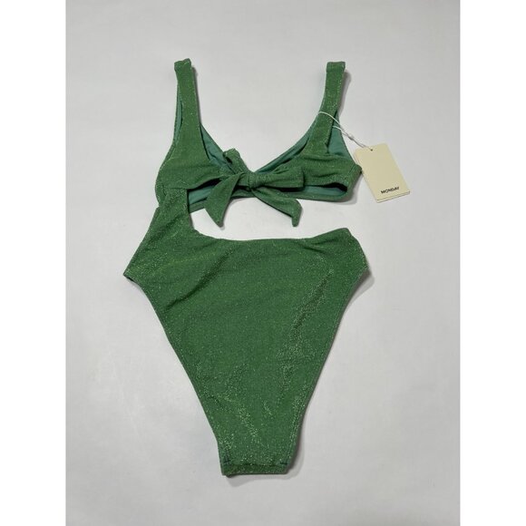 MONDAY Swimwear St. Barth's One Piece Swimsuit in Pond Shimmer - Picture 4 of 5